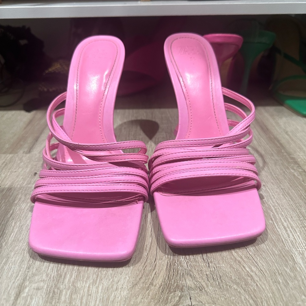 Zara pink heels